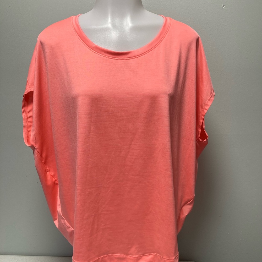 Old Navy Yoga Atletic Top S Coral gym workout loungewear athleisure